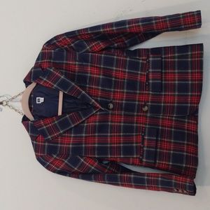 Janie and Jack plaid blazer